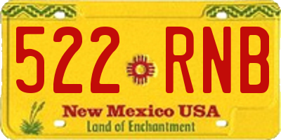 NM license plate 522RNB