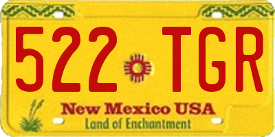 NM license plate 522TGR