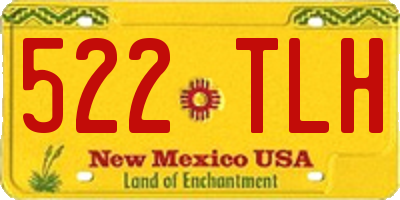 NM license plate 522TLH