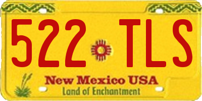 NM license plate 522TLS