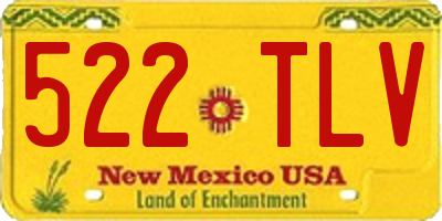 NM license plate 522TLV
