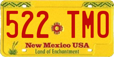 NM license plate 522TMO