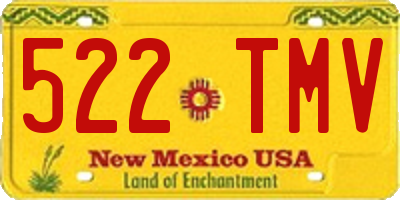 NM license plate 522TMV