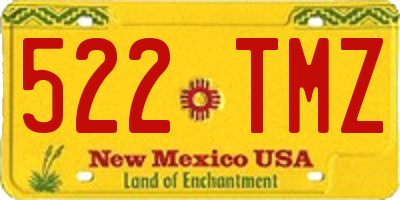 NM license plate 522TMZ