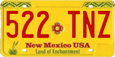 NM license plate 522TNZ