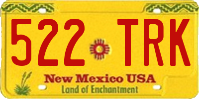 NM license plate 522TRK