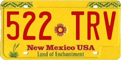 NM license plate 522TRV