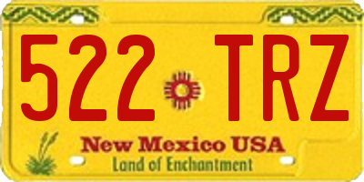 NM license plate 522TRZ