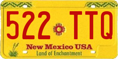 NM license plate 522TTQ