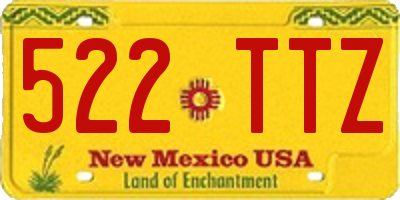 NM license plate 522TTZ