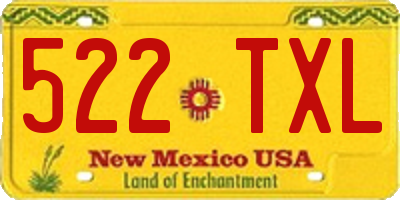 NM license plate 522TXL