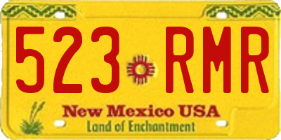 NM license plate 523RMR
