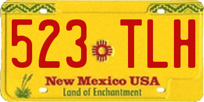 NM license plate 523TLH