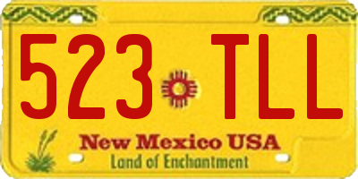 NM license plate 523TLL
