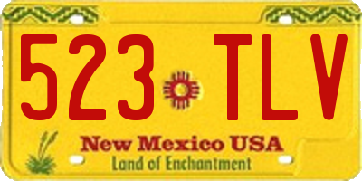 NM license plate 523TLV