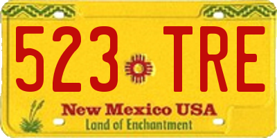 NM license plate 523TRE