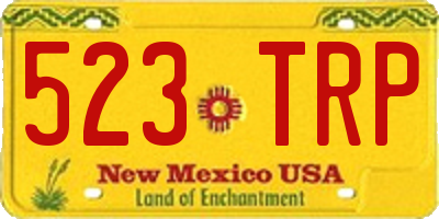NM license plate 523TRP