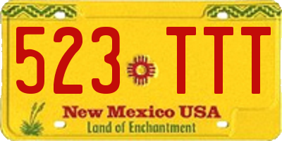 NM license plate 523TTT