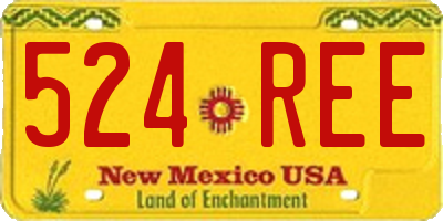 NM license plate 524REE