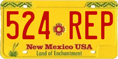 NM license plate 524REP