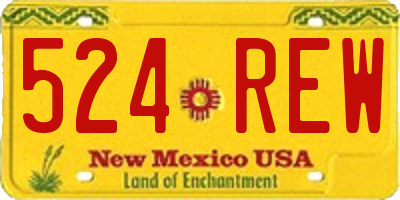 NM license plate 524REW