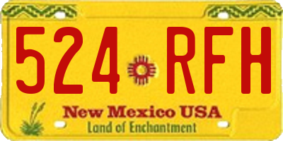 NM license plate 524RFH