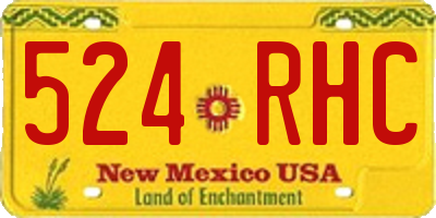 NM license plate 524RHC
