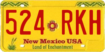 NM license plate 524RKH