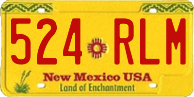 NM license plate 524RLM