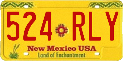 NM license plate 524RLY