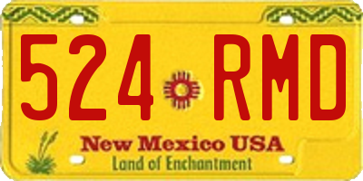 NM license plate 524RMD