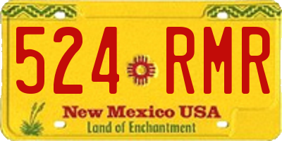 NM license plate 524RMR