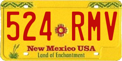 NM license plate 524RMV