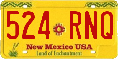 NM license plate 524RNQ