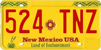 NM license plate 524TNZ