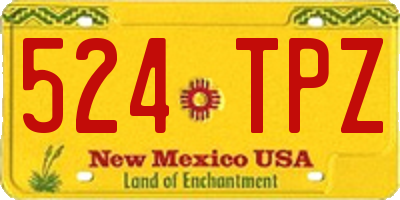 NM license plate 524TPZ
