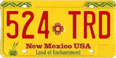 NM license plate 524TRD