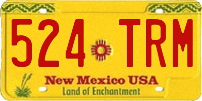 NM license plate 524TRM