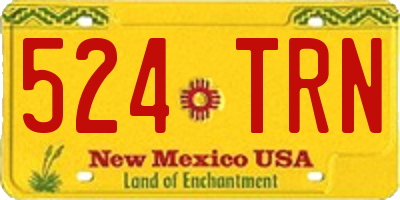 NM license plate 524TRN