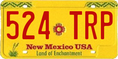 NM license plate 524TRP