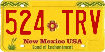 NM license plate 524TRV