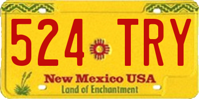 NM license plate 524TRY