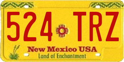 NM license plate 524TRZ