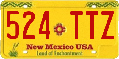 NM license plate 524TTZ
