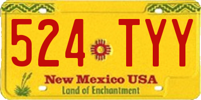 NM license plate 524TYY