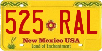 NM license plate 525RAL