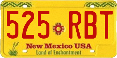 NM license plate 525RBT