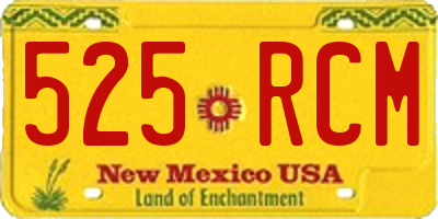 NM license plate 525RCM