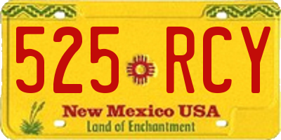 NM license plate 525RCY