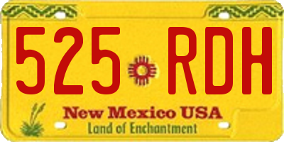 NM license plate 525RDH